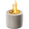 Lomi Wellness Gray Tabletop Fireplace Compact Bioethanol Indoor Heater